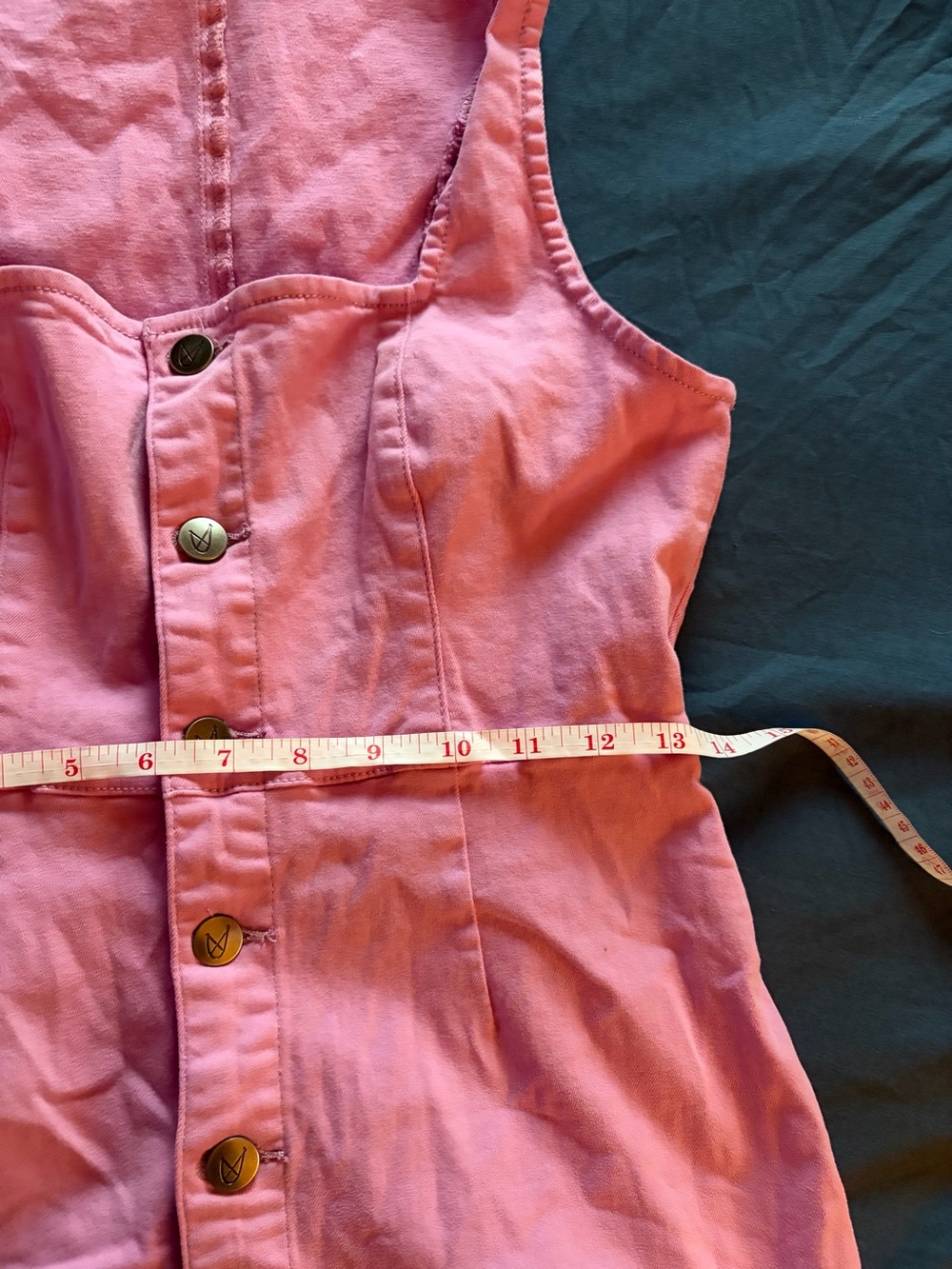 Lavender Button-Front Tank Mini Dress - Picture 2 of 3
